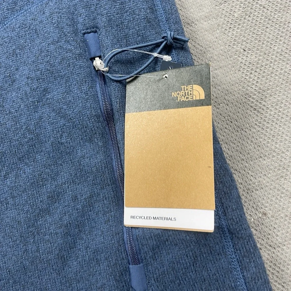 The North Face Gordon Lyons Vest Mens XL Blue Fleece Hiking Full Zip Pockets New